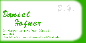 daniel hofner business card